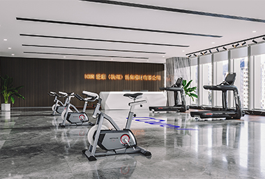 绍兴健身器材公司办公室装修设计_案例效果图