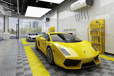 绍兴汽车美容中心装修设计_案例效果图