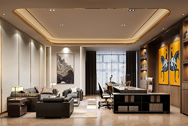 绍兴金融类企业办公室装修设计_案例效果图