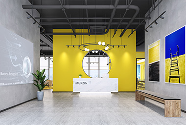 绍兴服装企业办公室装修设计_案例效果图