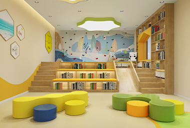绍兴少儿英语培训机构装修设计_案例效果图