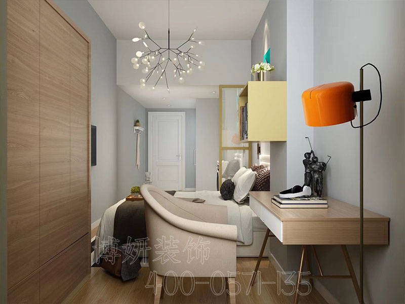 杭州北欧潮流风格公寓装修设计-案例效果图 3